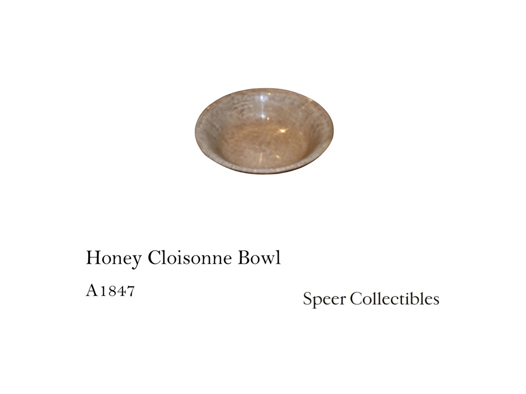 HONEY CLOISONNE BOWL