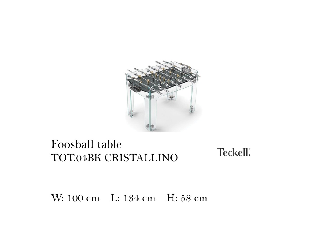 CRISTALLINO Foosball Table