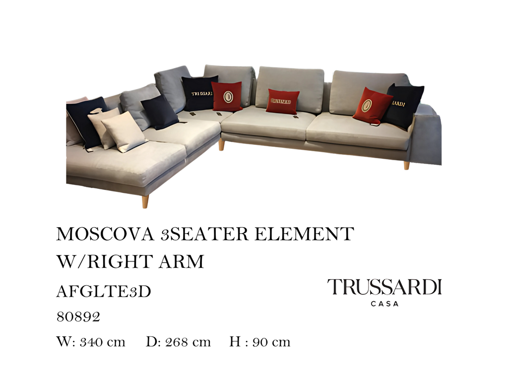 MOSCOVA 3SEATER ELEMENT W/RIGHT ARM