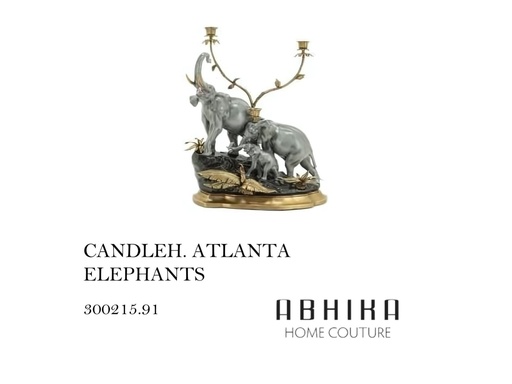 [MHT-001148] CANDLEH ATLANTA ELEPHANTS - GRY