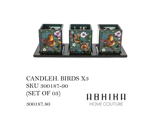 [MHT-001152] CANDLEH BIRDS X3
