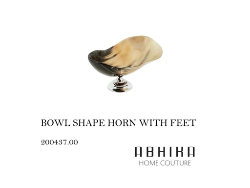 [MHT-001157] BOWL SHAPE HORN WITH FEET