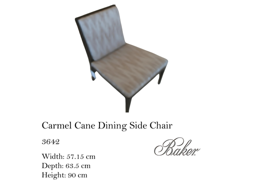 [MHT-001704] CARMEL DINING SIDE CHAIR WITH FULLY UPHOLSTERED BACK