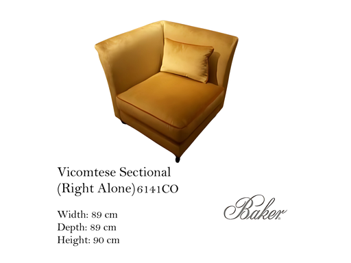 [MHT-002523] JACQUES GARCIA VICOMTESSE SECTIONAL (RIGHT ALONE) SOFA