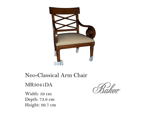 [MHT-002932] NEO-CLASSICAL ARM CHAIR