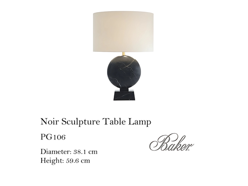 [MHT-002944] NOIR SCULPTE TABLE LAMP