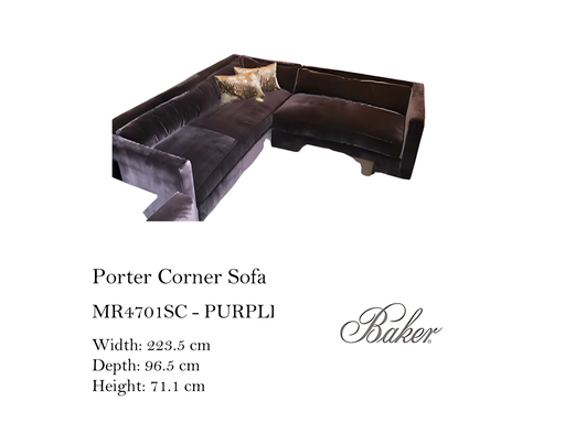 [MHT-003212] PORTER ONE ARM CORNER SOFA - LEFT ARM