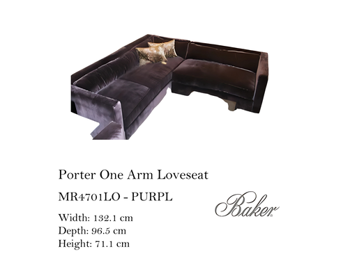 [MHT-003215] PORTER ONE ARM LOVESEAT - RIGHT ARM