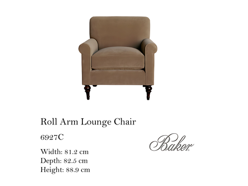 [MHT-003313] ROLL ARM LOUNGE CHAIR