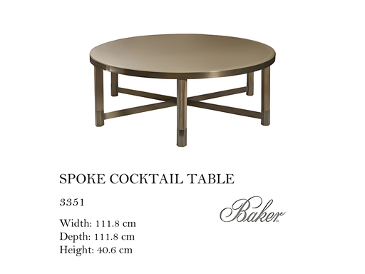 [MHT-003492] SPOKE COCKTAIL TABLE