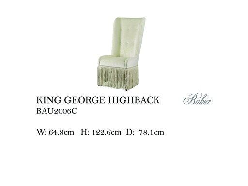 [MHT-004166] KING GEORGE IV HIGHBACK CHAIR