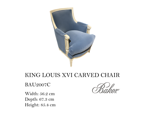 [MHT-004167] KING LOUIS XVI CARVED CHAIR