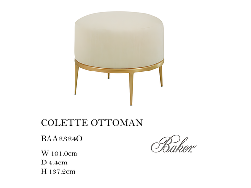 [MHT-004723] COLETTE OTTOMAN (WHITE)