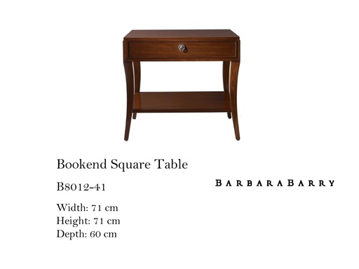 [MHT-001544] BOOKEND SQUARE TABLE