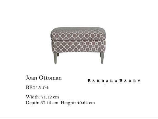 [MHT-002568] JOAN ARM CHAIR OTTOMAN