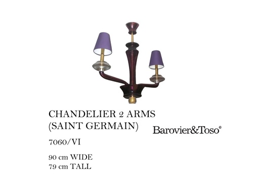[MHT-001812] CHANDELIER 2 ARMS (SAINT GERMAINI)