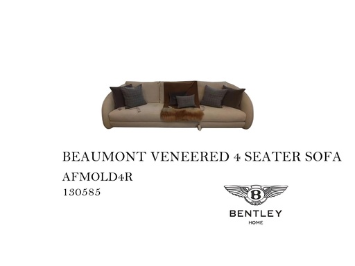 [MHT-000405] BEAUMONT VENEERED 4 SEATER SOFA