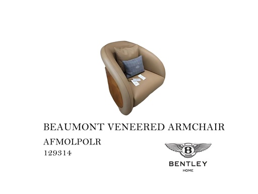 [MHT-000407] BEAUMONT VENEERED ARMCHAIR