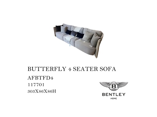 [MHT-000414] BUTTERFLY 4 SEATER SOFA