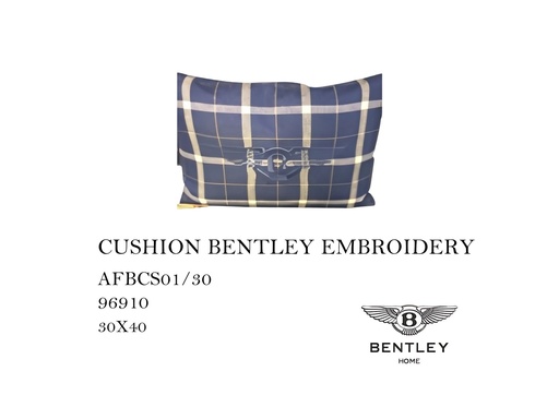 [MHT-000447] CUSHION BENTLEY EMBROIDERY