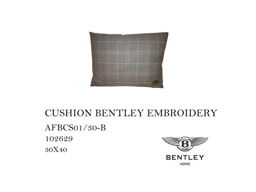 [MHT-000448] CUSHION BENTLEY EMBROIDERY