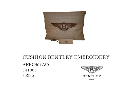[MHT-000449] CUSHION BENTLEY EMBROIDERY