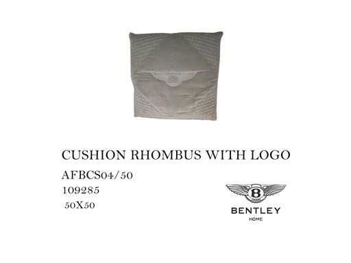 [MHT-000456] CUSHION RHOMBUS WITH LOGO