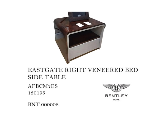 [MHT-000468] EASTGATE LEFT VENEERED BED SIDE TABLE