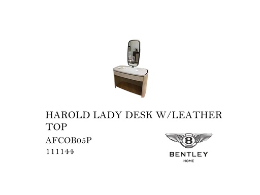 [MHT-000480] HAROLD LADY DESK W/LEATHER TOP