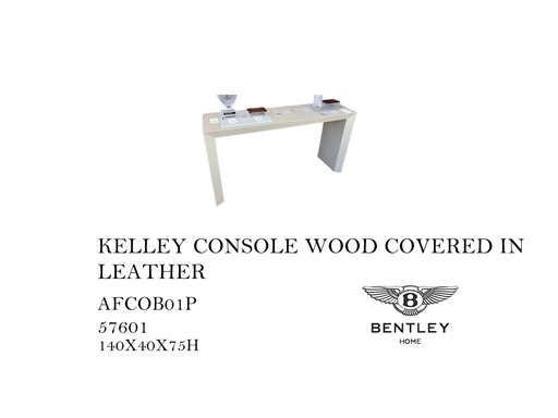 [MHT-000483] KELLEY CONSOLE WOOD COVERED IN LEATHER