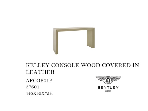 [MHT-000484] KELLEY CONSOLE WOOD COVERED IN LEATHER