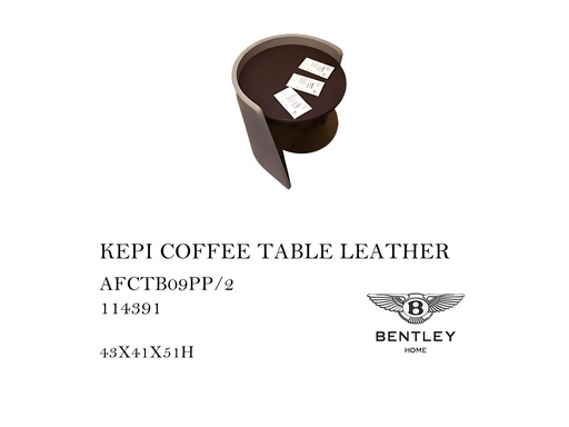 [MHT-000494] KEPI COFFEE TABLE LEATHER