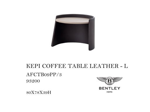 [MHT-000497] KEPI COFFEE TABLE LEATHER