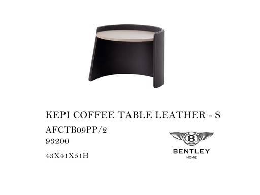 [MHT-000498] KEPI COFFEE TABLE LEATHER