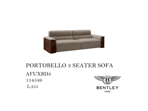 [MHT-000530] PORTOBELLO 3 SEATER SOFA