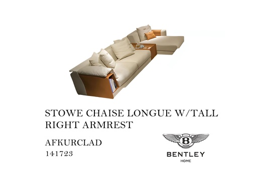 [MHT-000578] STOWE CHAISE LONGUE W/TALL RIGHT ARMREST
