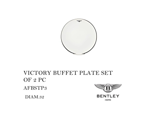[MHT-000598] VICTORY BUFFET PLATE SET OF 2 PC