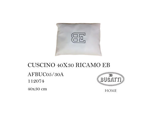 [MHT-000432] CUSCINO 40X30 RICAMO EB
