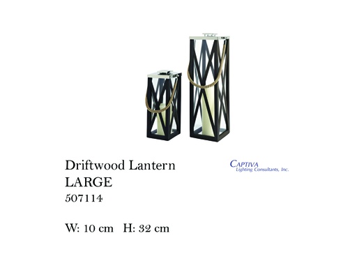 [MHT-002220] DRIFTWOOD LANTERN LARGE