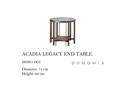 [MHT-001220] ACADIA LEGACY END TABLE