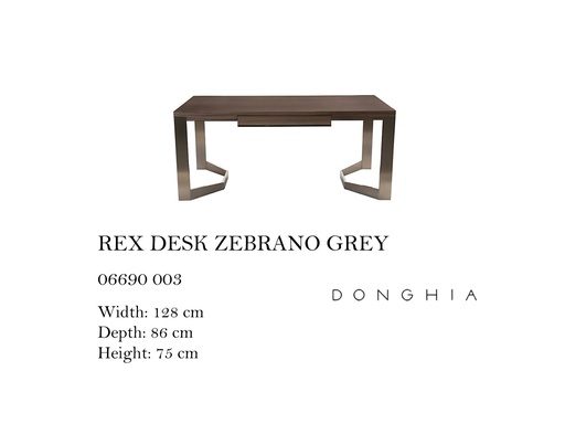 [MHT-003281] REX DESK ZEBRANO GRAY