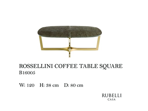 [MHT-004103] ROSSELLINI COFFEE TABLE SQUARE