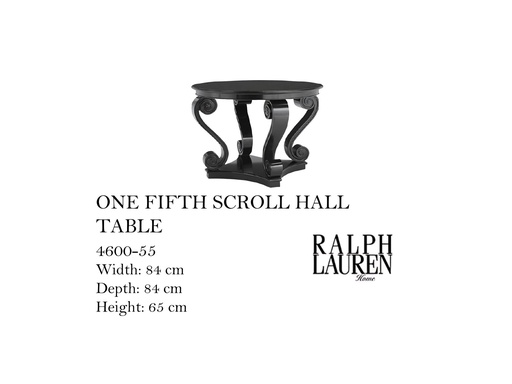 [MHT-004160] ONE FIFTH SCROLL HALL TABLE