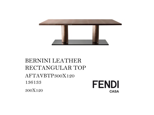 [MHT-000008] BERNINI LEATHER RECTANGULAR TOP