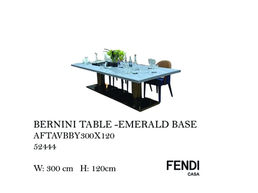 [MHT-000010] BERNINI TABLE -EMERALD BASE