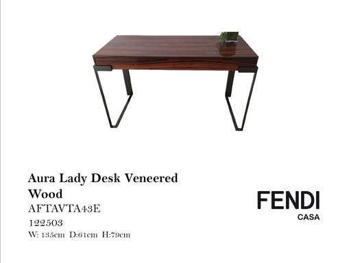 [MHT-000055] AURA LADY DESK VENEERED WOOD