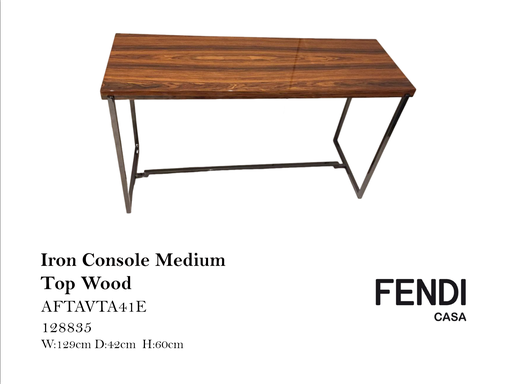 [MHT-000056] IRON CONSOLE MEDIUM TOP WOOD
