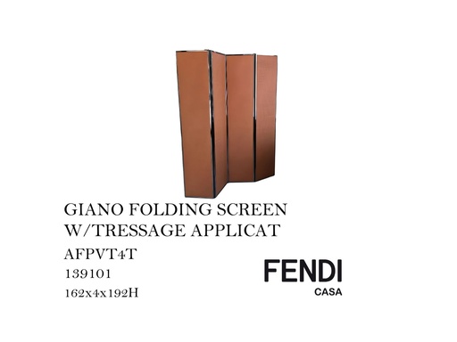 [MHT-000059] GIANO FOLDING SCREEN W/TRESSAGE APPLICAT