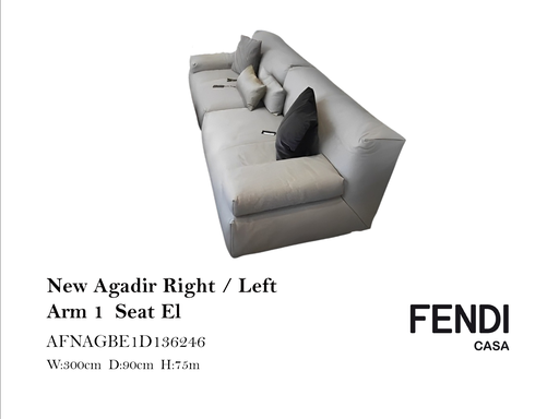 [MHT-000079] NEW AGADIR RIGHT ARM 1 SEAT EL.