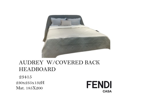 [MHT-000110] AUDREY W/COVERED BACK HEADBOARD